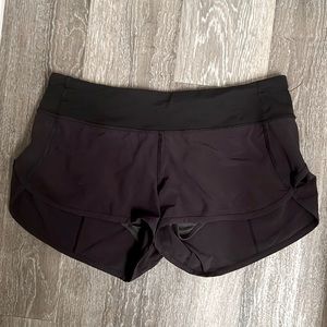 LIKE NEW Lululemon Run Speed Up Low Rise Lined Shorts